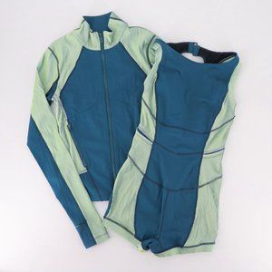 Free People Movement "Hardio Cardio" Athletic Set - Shortsie/Romper & Jacket XS